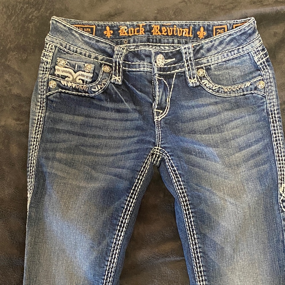 Rock Revival Dark Blue Boot Cut Jeans